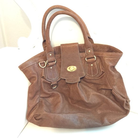 Anthropologie Monserat De Lucca brown leather bag