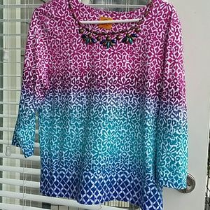 Like new cotton 3/4 sleeve shirt