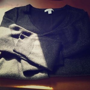 Black fitted sweater
