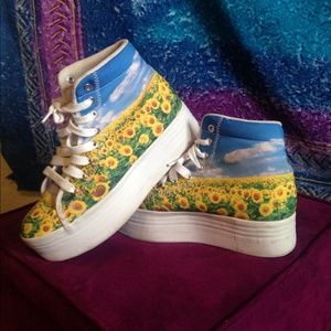 Jeffery Campbell JC Play Daisy Platform Sneakers
