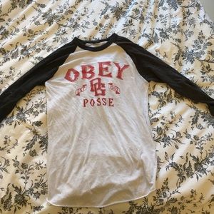 OBEY baseball tee