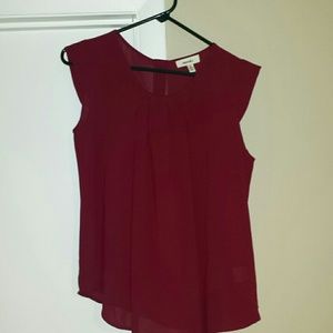 Burgundy Blouse