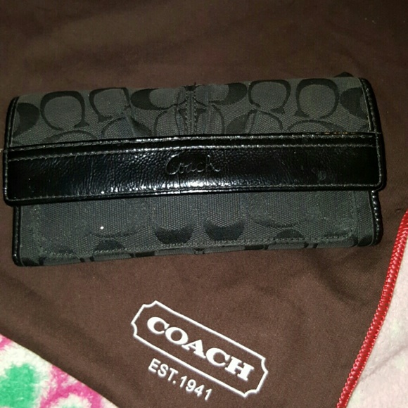 Coach Handbags - Black Coach Wallet