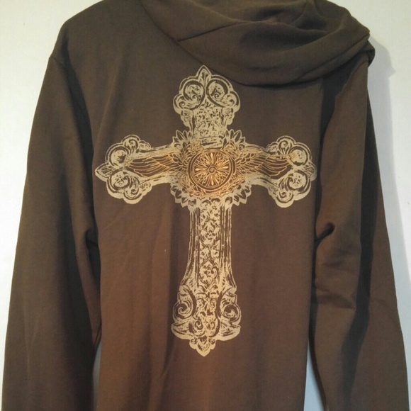 Hoodie knee length sweater