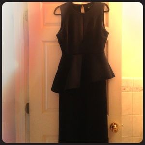 Peplum evening gown