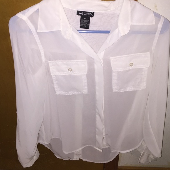 Long sleeve white button up