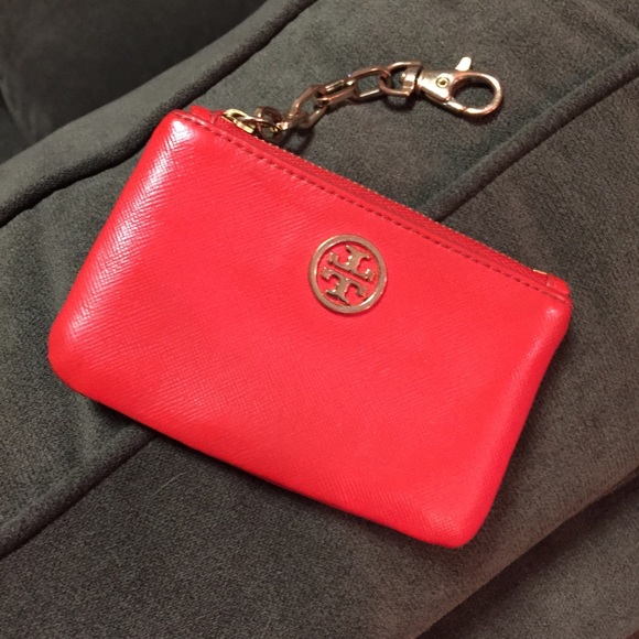 Tory Burch Robinson Zip Coin Pouch / Card Case