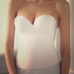 David's Bridal Felina White Corset