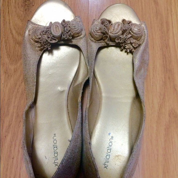 Xhilaration open toe flats