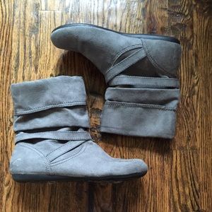 Gray Ankle Boots
