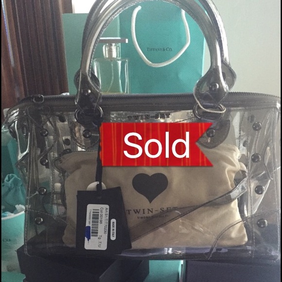 🌫Clear purse handbag w/long strap option😁!
