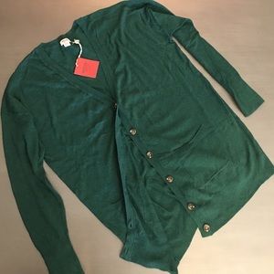 Hunter Green Boyfriend Cardigan