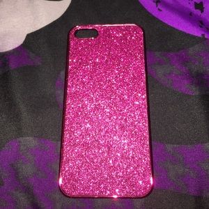 Pink Glitter iPhone 5s case