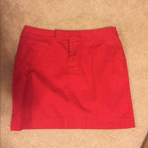 Banana Republic red mini skirt