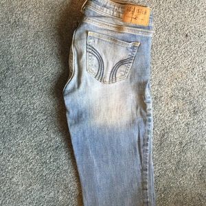 Light blue Hollister boot cut jeans. Size 0R.