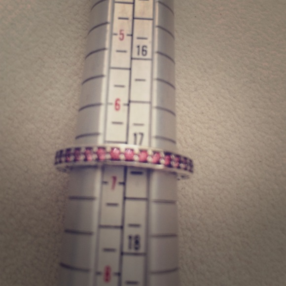 PANDORA PINK CZ ETERNITY BAND