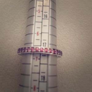 PANDORA PINK CZ ETERNITY BAND