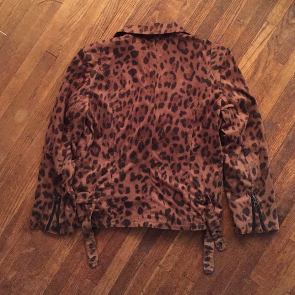 Leopard print Moto jacket - Picture 2 of 2