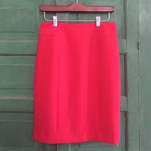 Ann Taylor Red Pencil Skirt