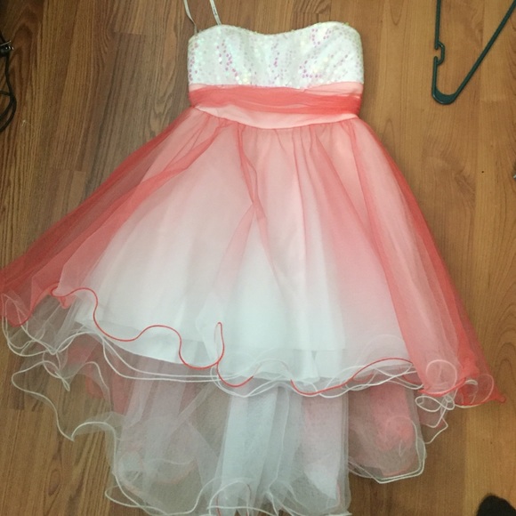 Pink and White Dress