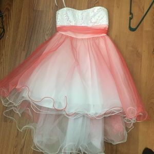 Pink and White Dress