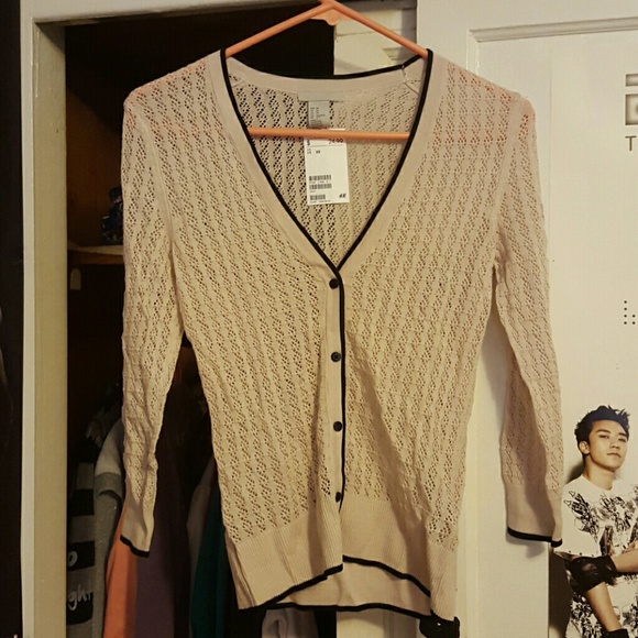 H&M laced cardigan