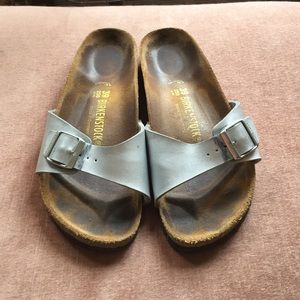 Silver Birkenstock Sandals