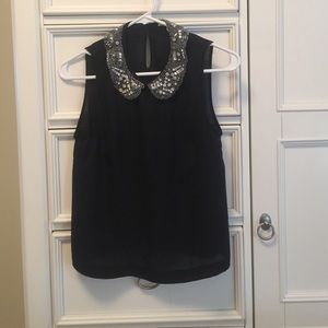 Peter Pan collared tank top