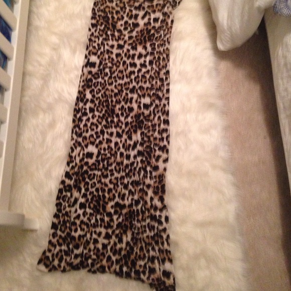 Never worn leopard maxi skirt