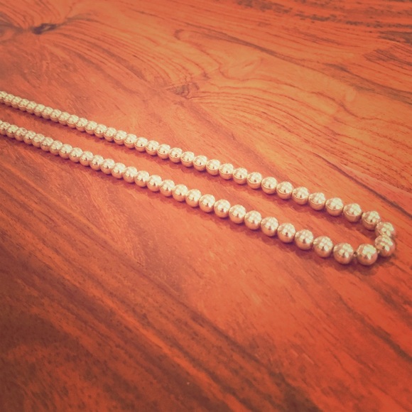 Sterling Silver Ball Necklace