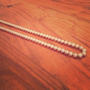 Sterling Silver Ball Necklace