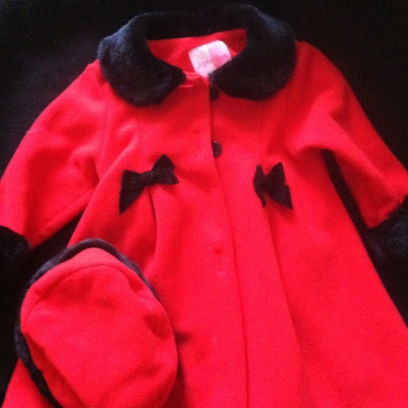 Toddler Girls Fleece Coat and Hat
