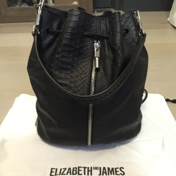 Elizabeth and James Black Cynnie sling backpack