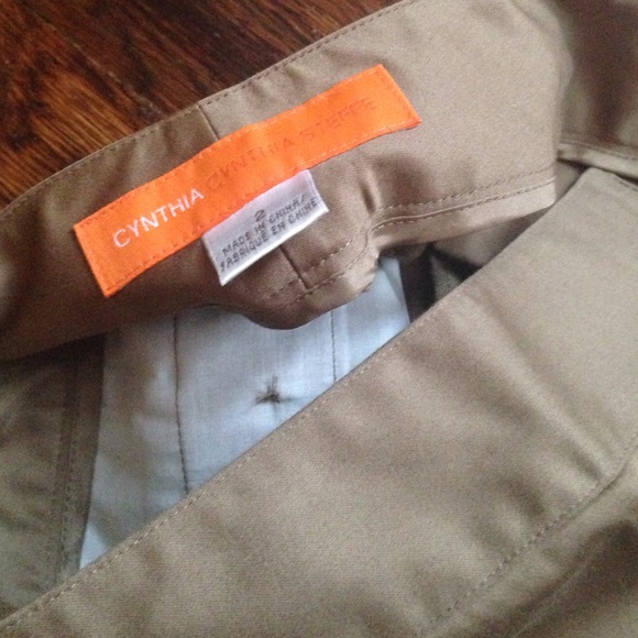 Cynthia Steffe Khaki Pants NWOT 2