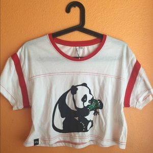 LRG Panda crop top