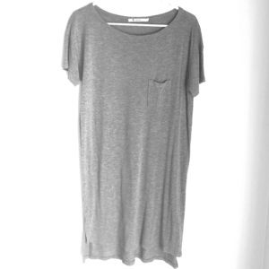 T by Alexander Wang grey jersey dress Size small