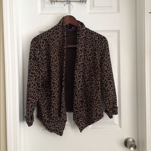 Leopard print cardigan