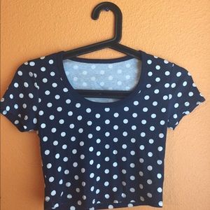 AA Polka dot crop top