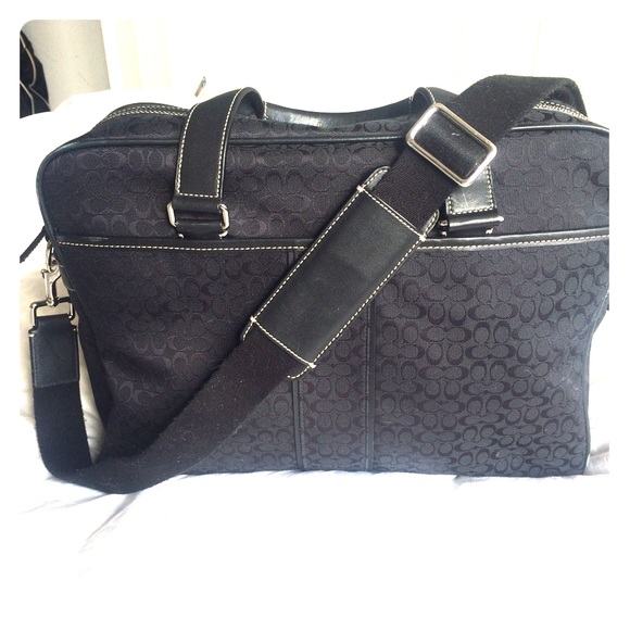 Coach Signature Logo Laptop Bag! Used Once!