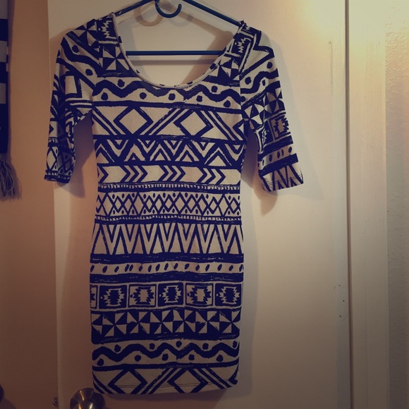 Black and white Patterned dress