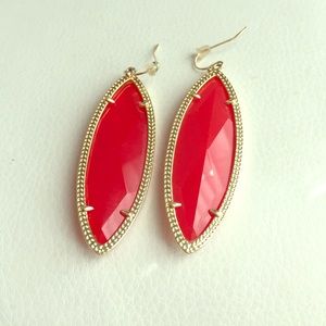 Red Kendra Scott earrings