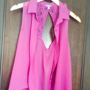 Charlotte Russe sheer blouse