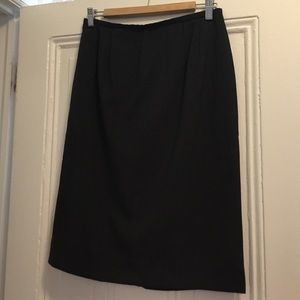 Talbot's charcoal gray pencil skirt size 8