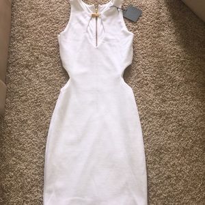 White bodycon dress