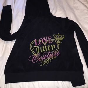 🚫SOLD🚫Juicy Couture Black Zippered Hoodie