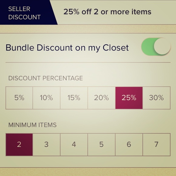 Discounted 25% off two or more items!