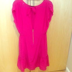 Sandro Silk Cocktail Dress with Bow Tie Open Back