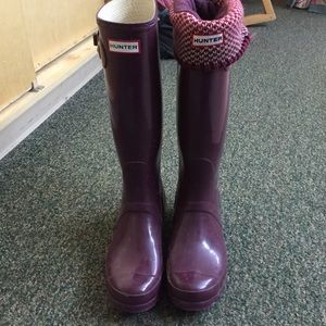 Hunter rain boots