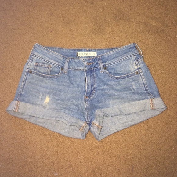 Denim Cuffed Shorties