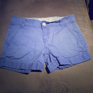 Navy blue midi shorts